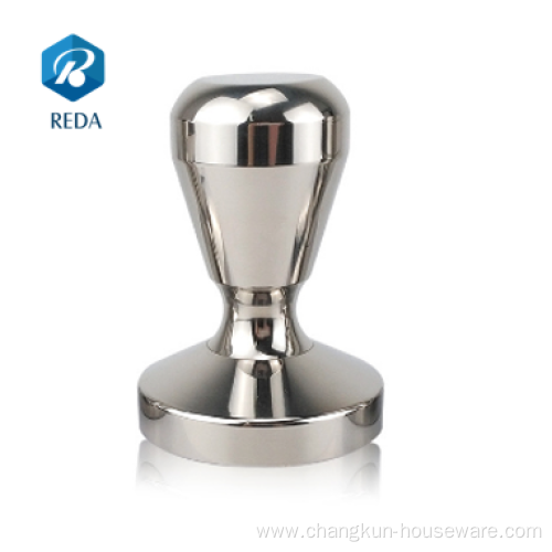 Electroplated stainless steel tamper, tamper, coffee tamper